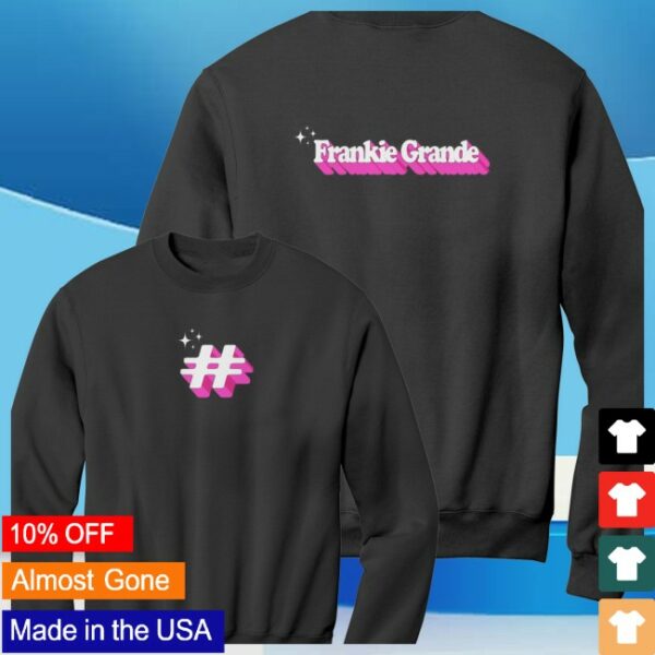 Frankie Grande Store Merch Sparkle Hashtag Champion Sweatshirt
