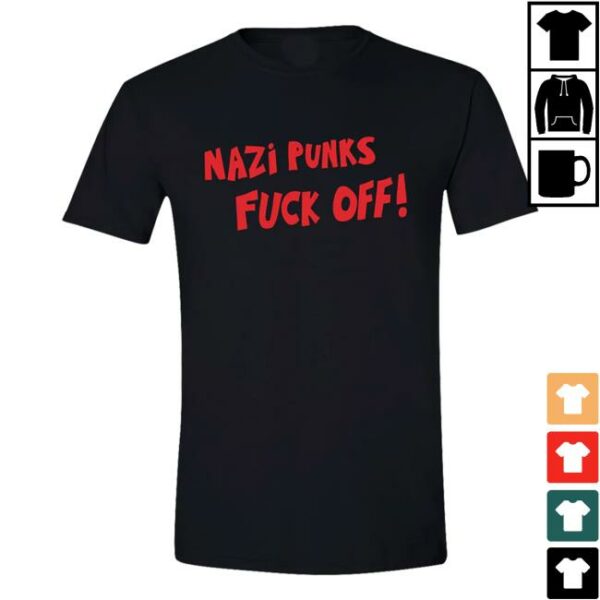 Hellomerch Store Dead Kennedys Nazi Punks Fuck Off Black T-Shirt