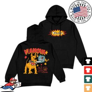 Vianova Official Merch Store Star Hoodie Black