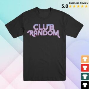 Club Random Merch Store Logo T-Shirt Black
