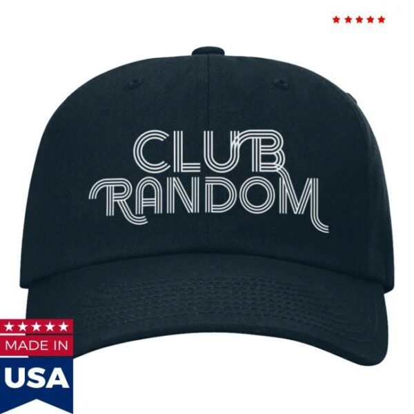 Club Random Merch Store Logo Unstructured Hat