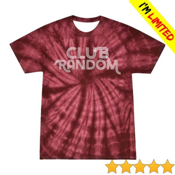 Club Random Merch Store Tie-Dye T-Shirt Red