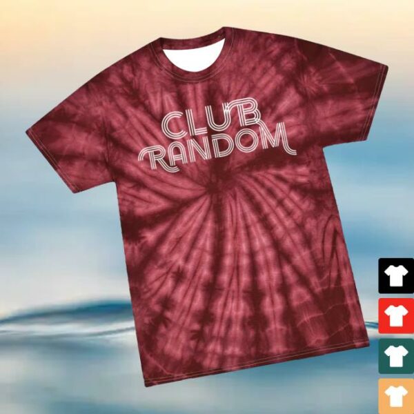 Club Random Merch Store Tie-Dye T-Shirt Red