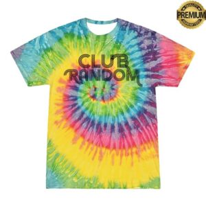 Club Random Merch Store Tie-Dye T-Shirt Spiral