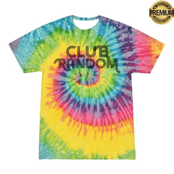 Club Random Merch Store Tie-Dye T-Shirt Spiral