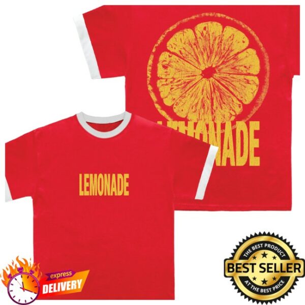 Louis Tomlinson Store Merch Shop Lemonade Red Ringer T-Shirt