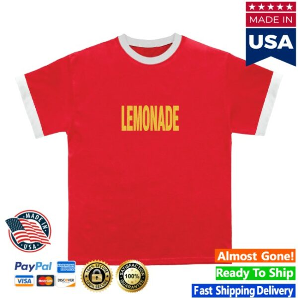 Louis Tomlinson Store Merch Shop Lemonade Red Ringer T-Shirt