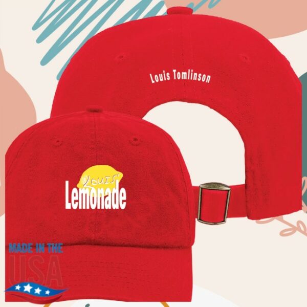 Louis Tomlinson Store Merch Shop Lemonade Red Dad Cap