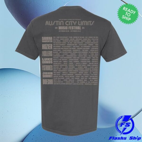 Acl Festival Merch Store Acl Fest Skyline Lineup Tee