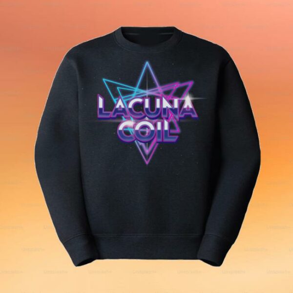 Lacuna Coil Merch Store Lacuna Coil Retro Wave 80 Sweater