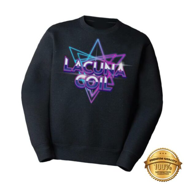 Lacuna Coil Merch Store Lacuna Coil Retro Wave 80 Sweater