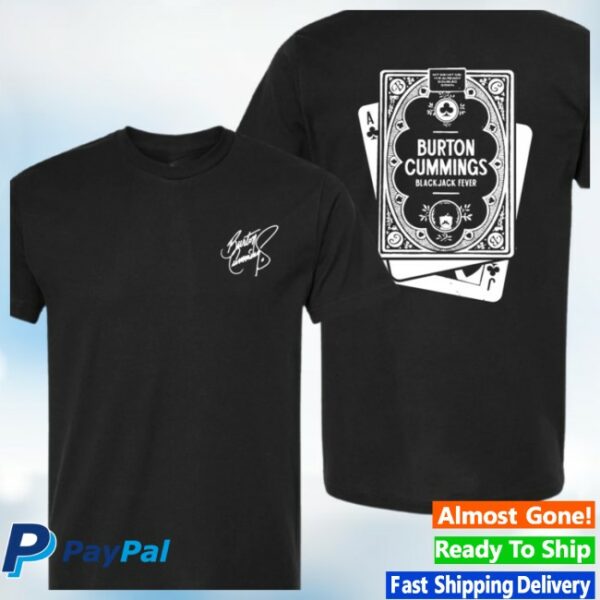 Burton Cummings Store Merch Blackjack Fever T-Shirt
