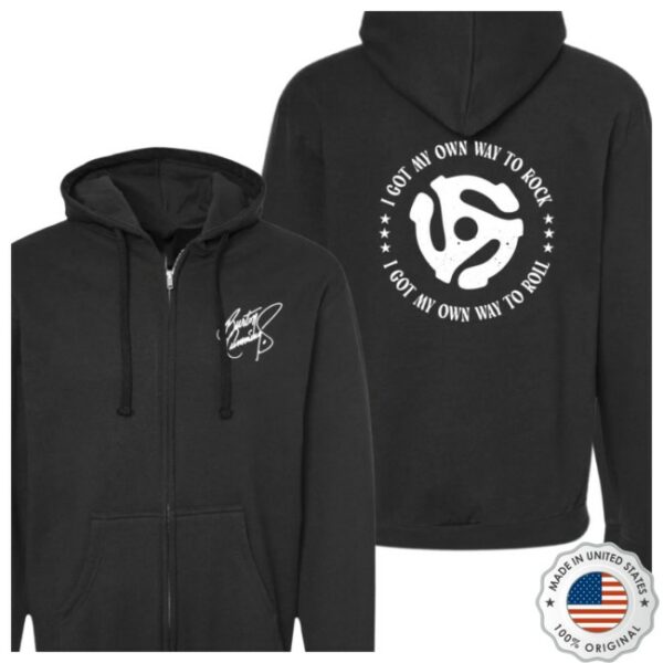 Burton Cummings Store Merch My Own Way To Rock Full-Zip Hoodie