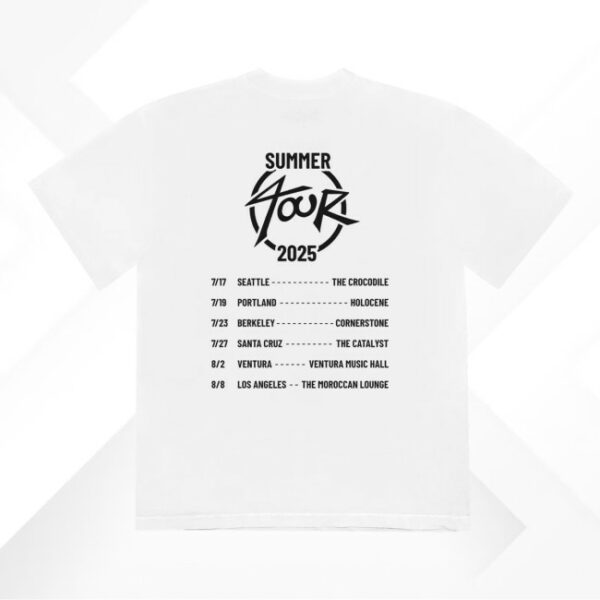 Trueblood Band Store Merch Trueblood Summer Tour White Tee
