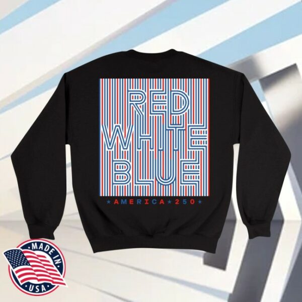 America250 Store Merch America250 Red White & Blue Unisex Crewneck Sweatshirt