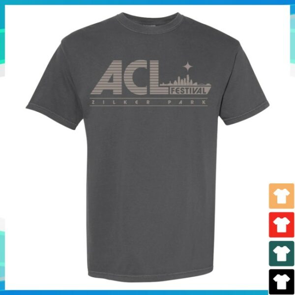 Acl Festival Store Merch Acl Fest Skyline Lineup Tee