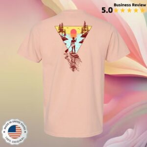 Akinz Store Merch Golden Hour Paddle Board Tee