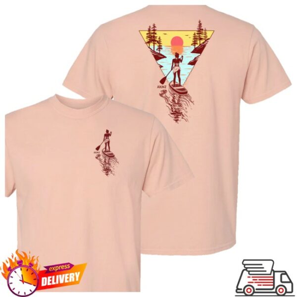 Akinz Store Merch Golden Hour Paddle Board Tee
