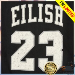 Billie Eilish Store Merch Billie 23 Zip Hoodie