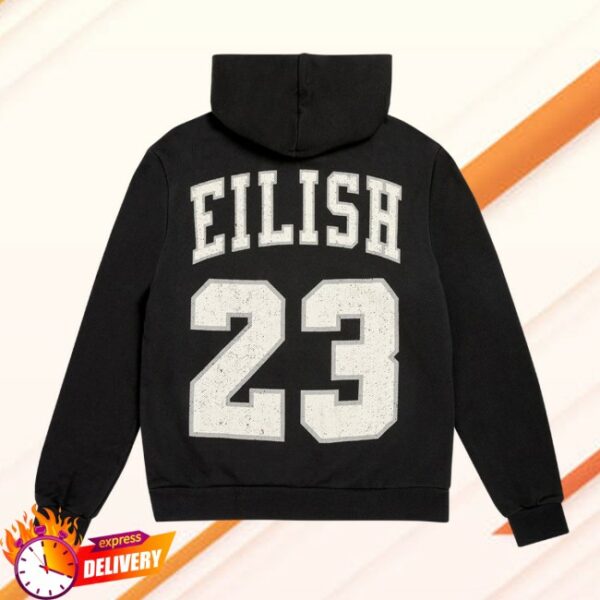 Billie Eilish Store Merch Billie 23 Zip Hoodie