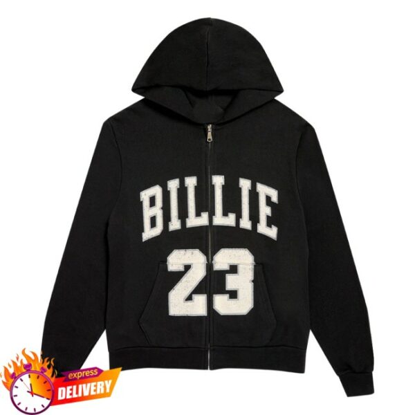 Billie Eilish Store Merch Billie 23 Zip Hoodie