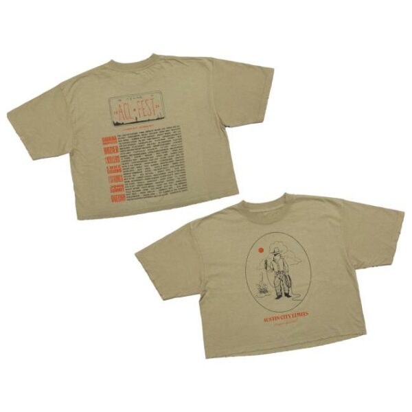 Acl Festival Merch Store Brandon Maxwell X Acl Fest Lineup Crop Tee