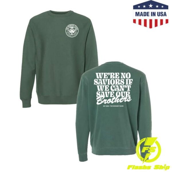 Hopeless Records Merch Store The Wonder Years Cardinals Alpine Green Crewneck