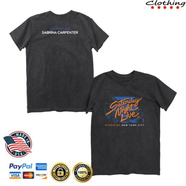 Nbc Store Merch Saturday Night Live 51 Concert Tee Show 3 Sabrina Carpenter