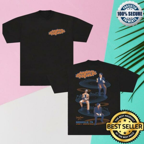 Jonas Brothers Shop Merch Greetings From Your Hometown Nashville Tn Tee