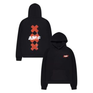 Amf Festival Shop Merch Amf Red Crosses Hoodie 2025