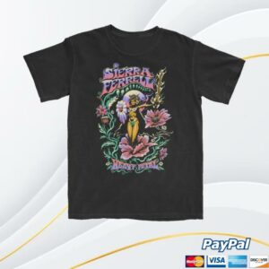 Sierra Ferrell Merch Store Blk Heavy Petal Ss Tee