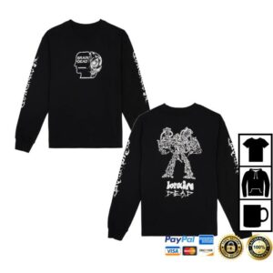 Wearebraindead Merch Store Skull Mech Long Sleeve