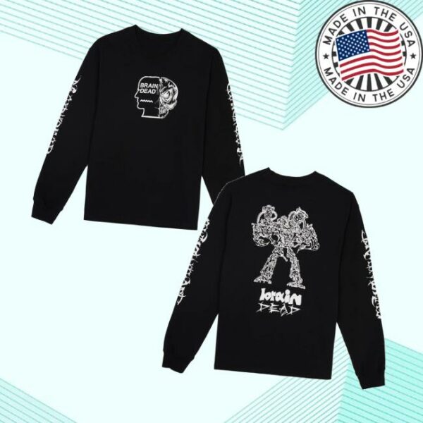 Wearebraindead Merch Store Skull Mech Long Sleeve