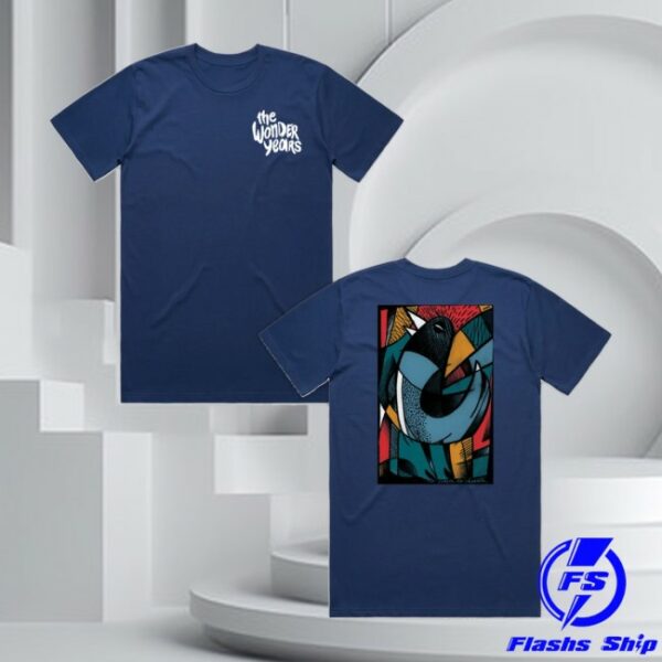 Hopeless Records Store Merch The Wonder Years ‘Cubist Hank’ Cobalt T-Shirt