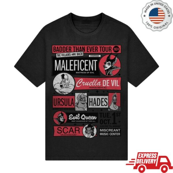 Spirit Jersey Store Merch Disney Villains World Tour Everyday Tee