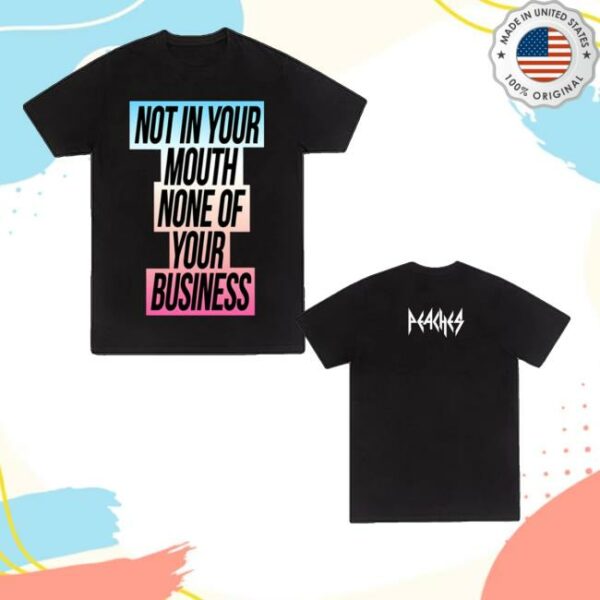 Teaches Of Peaches Shop Merch Not In Your Mouth Trans Flag Shirt
