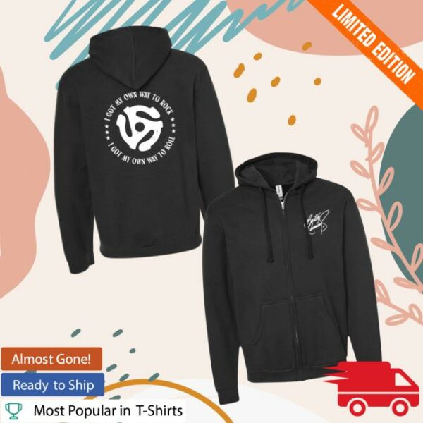 Burton Cummings Merch Store My Own Way To Rock Full-Zip Hoodie