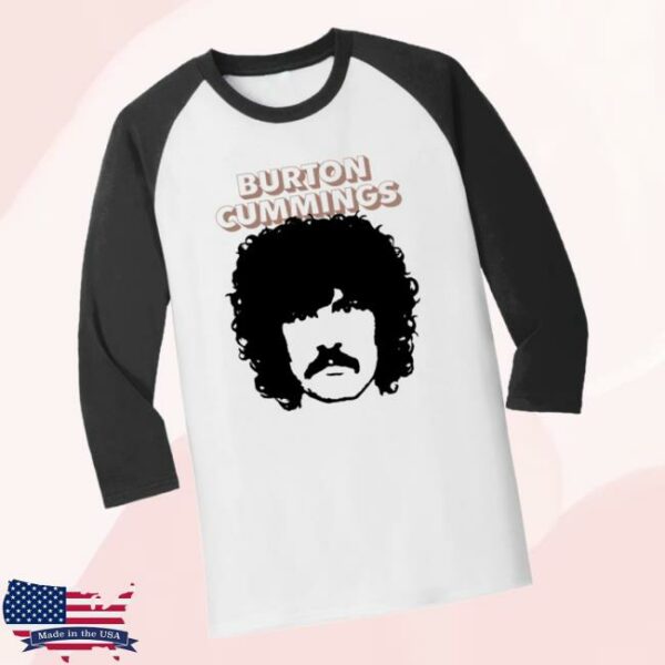 Burton Cummings Merch Store Portrait Raglan T-Shirt