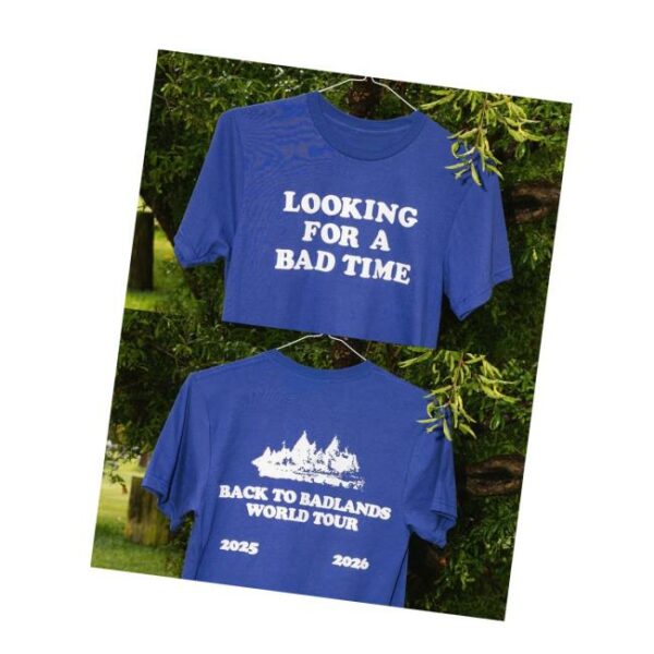 Halsey Merch Store Looking For A Bad Time Back To Badlands World Tour Shirt