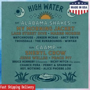 High Water Festival Store Merch Swamp Gator Lineup Tee