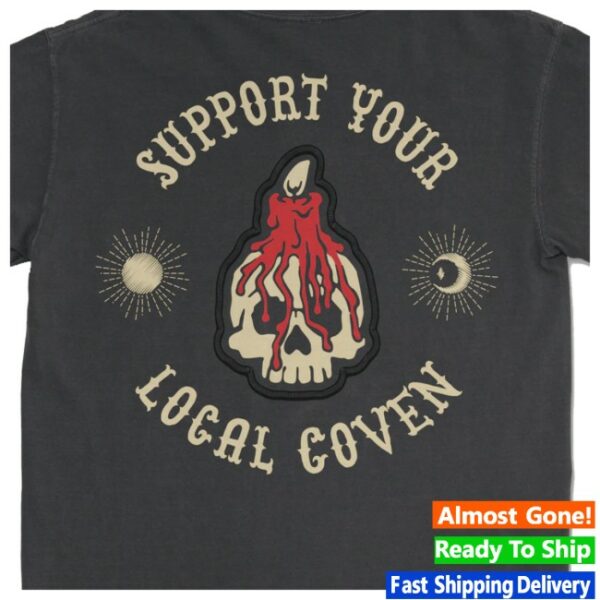 United State Of Indiana Store Merch Support Your Local Coven Tee