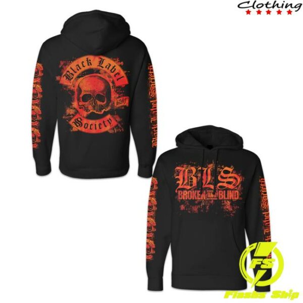 Black Label Society Merch Store Broken And Blind Hoodie