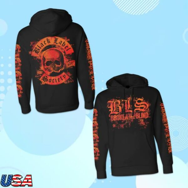 Black Label Society Merch Store Broken And Blind Hoodie