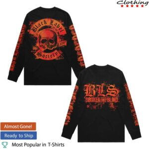 Black Label Society Merch Store Broken And Blind Longsleeve Tee