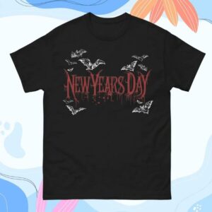 Nydrock Merch Store New Year’s Day Bats Tee