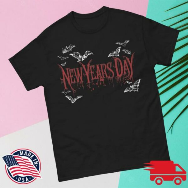 Nydrock Merch Store New Year’s Day Bats Tee
