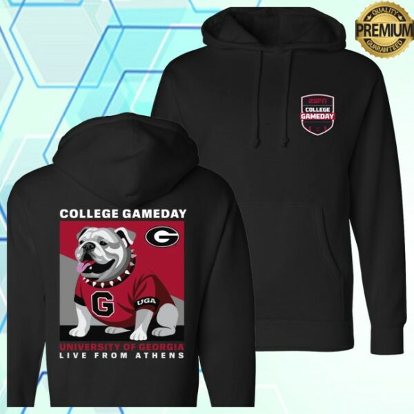 Espn Store Merch College Gameday Georgia Mascot Hoodie