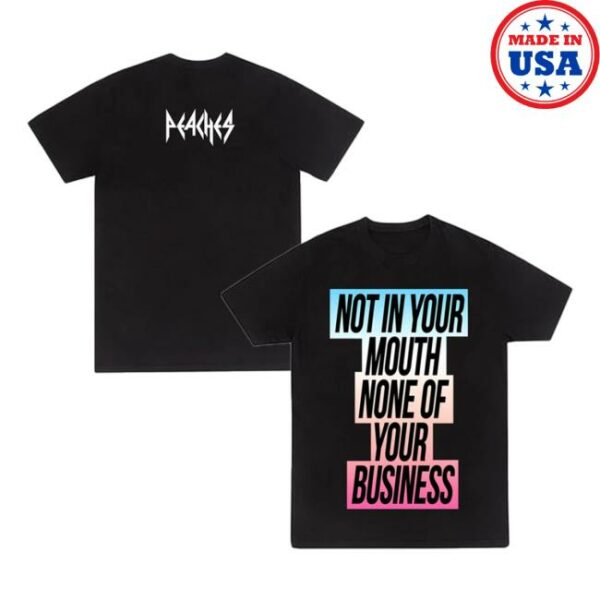 Teaches Of Peaches Merch Store Not In Your Mouth Trans Flag Shirt