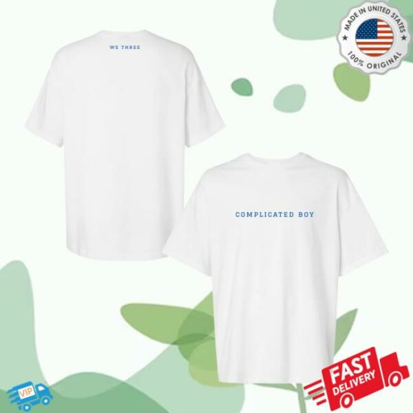 We Three Merch Store Complicated Boy Tee