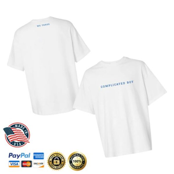 We Three Merch Store Complicated Boy Tee